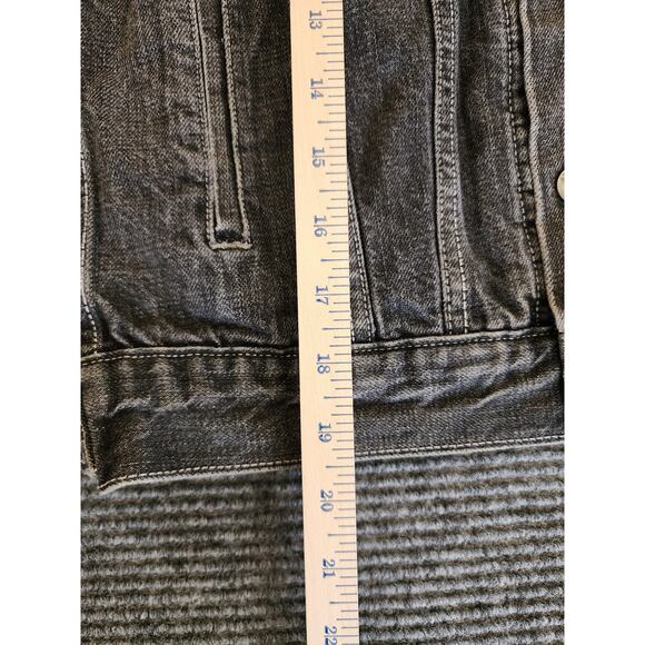 Vintage Levis Youth M Trucker Jacket Knit Collar & Cuffs - Picture 7 of 11